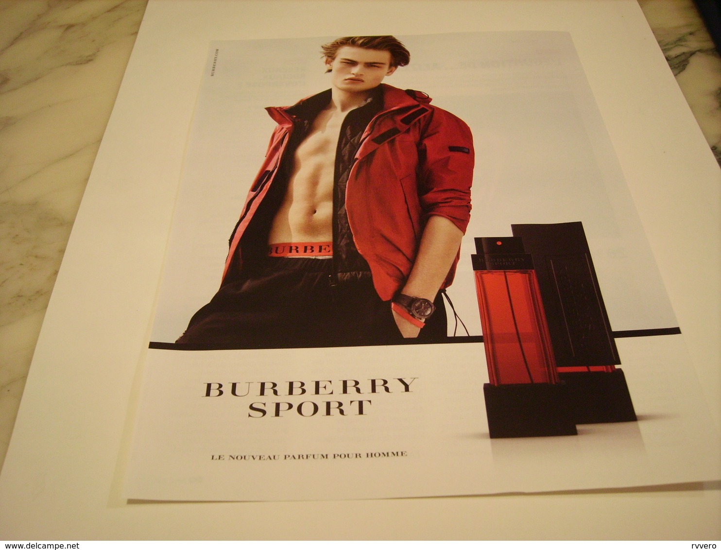 PUBLICITE  PARFUM BURBERRY SPORT 2010 - Ohne Zuordnung