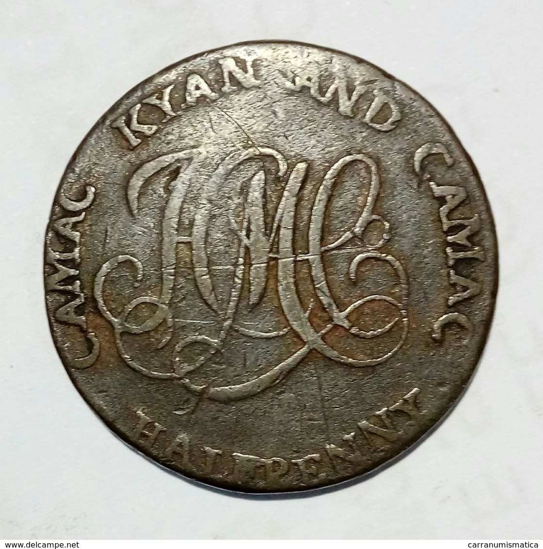 IRELAND - DUBLIN Camac Kyan And Camac. - Half Penny Token / Copper - Monetari/ Di Necessità