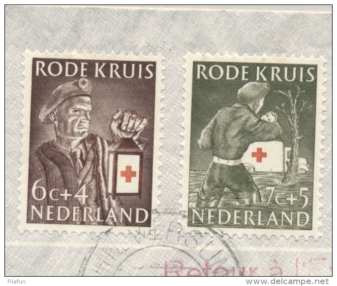 Nederland - 1954 - Rode Kruis Serie + Vincent Van Gogh Op LP-cover Naar Sydney / Australia - Red Cross - Brieven En Documenten