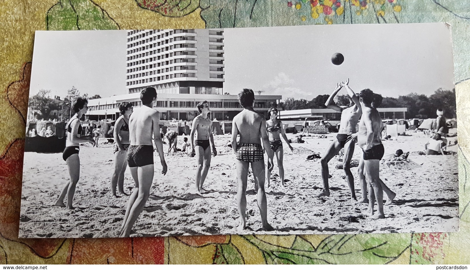 Germany. Warnemunde Beach- Volleyball -OLD Postcard 1974 - Volleyball