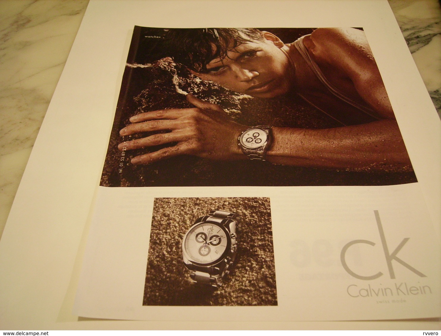 PUBLICITE  MONTRE CALVIN KLEIN 2010 - Autres & Non Classés