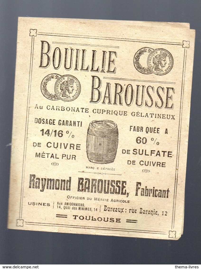 Toulouse (31 Haute Garonne) Prospectus BOUILLIE BAROUSSE (PPP7532) - Advertising