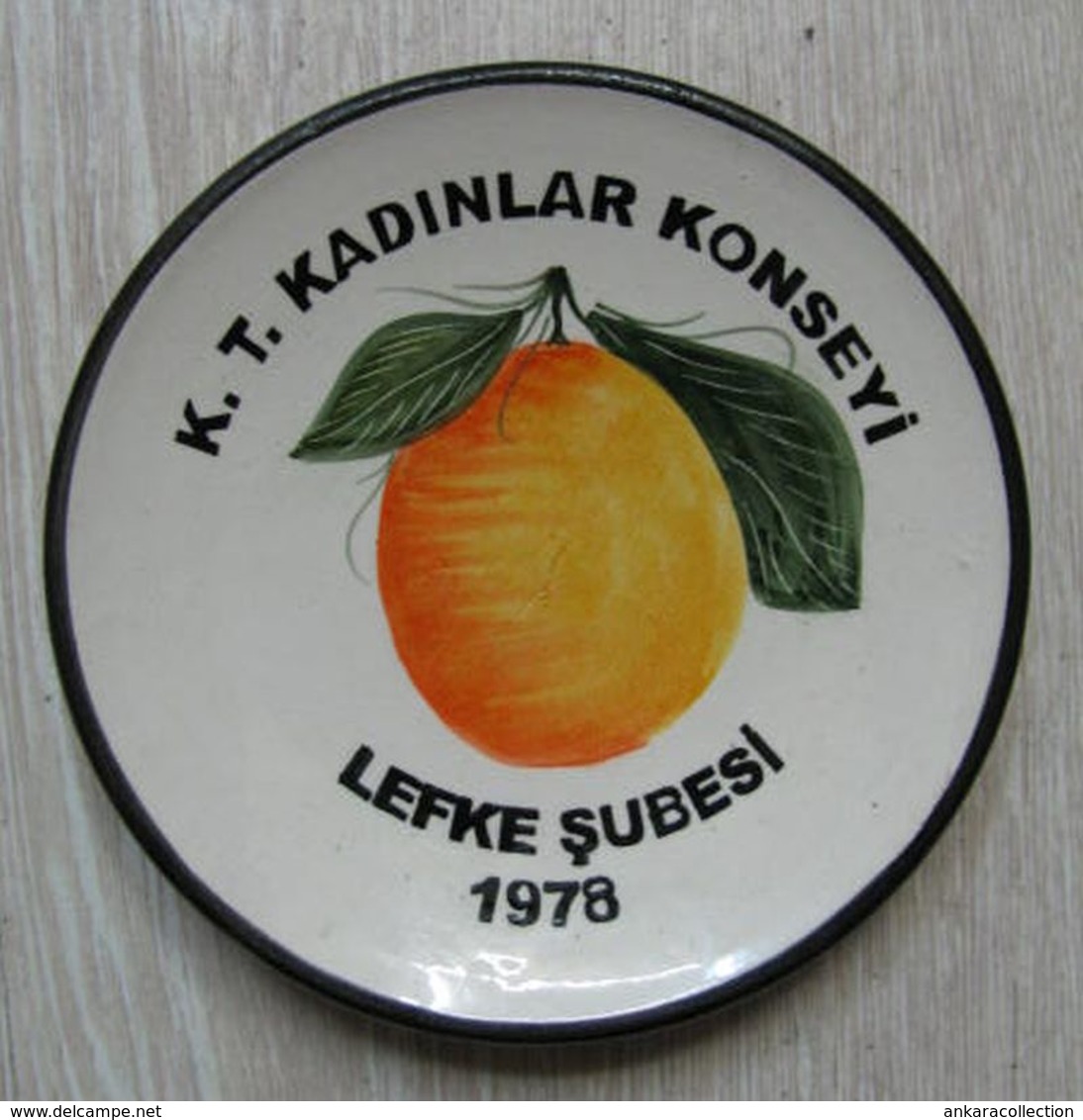 AC - FOR THE MEMORY OF NORTHERN CYPRUS LEFKE 1978 PORCELAIN PLATE FROM TURKEY - Obj. 'Remember Of'