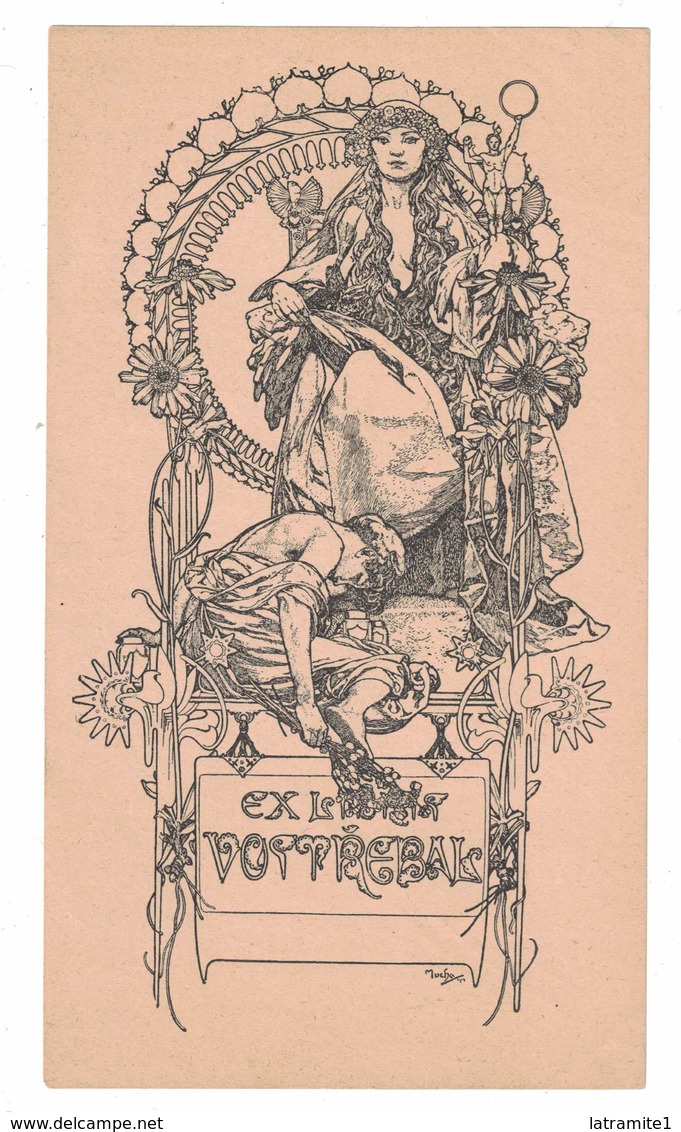 EX LIBRIS   Illustratore MUCHA - Ex Libris