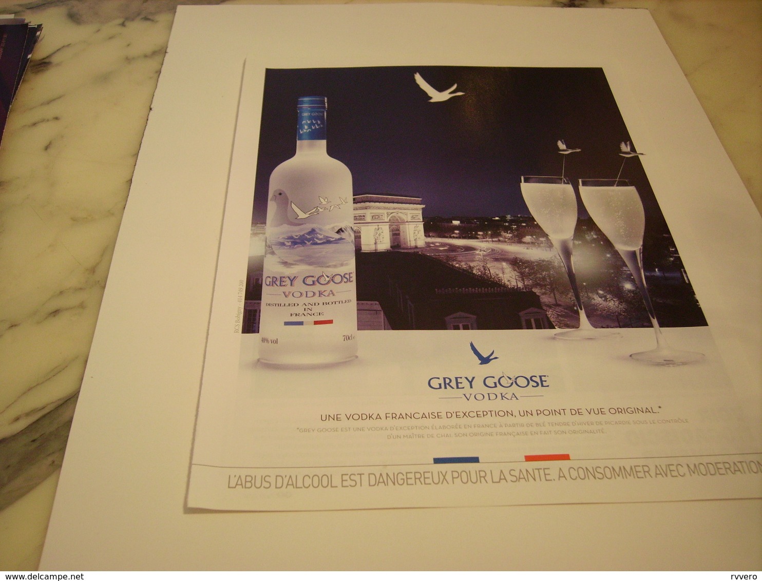 PUBLICITE  VODKA GREY GOOSE 2012 - Alcoholes