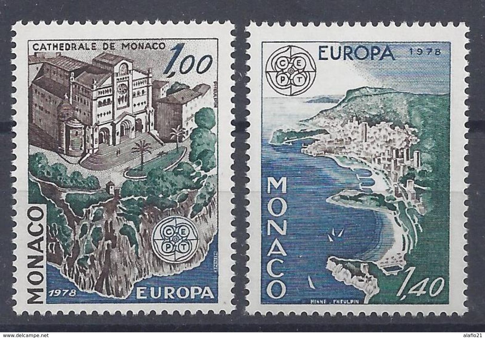 MONACO N° 1139a Et 1140a - NEUFS SANS CHARNIERE - Timbres Issus Du Bloc N° 14 - Neufs