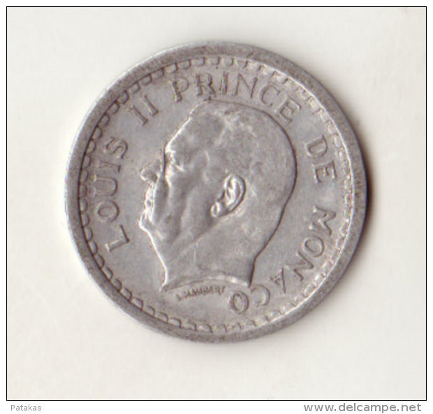 Monaco - 1 Franc Louis II Aluminium - 1922-1949 Louis II