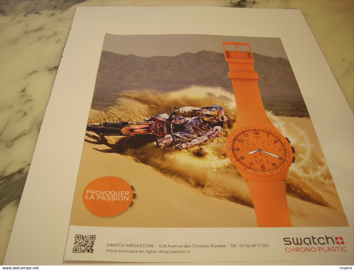 PUBLICITE PROVOQUE LA PASSION MONTRE SWATCH 2012 - Autres & Non Classés