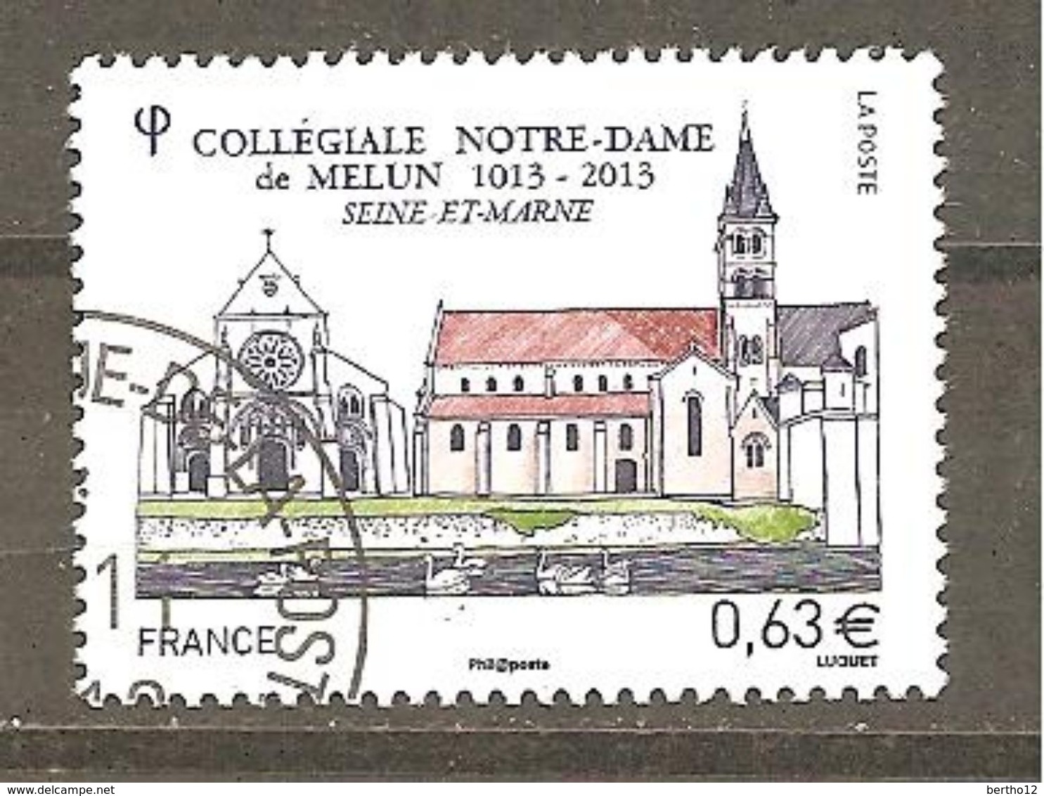 France 2013 YT N°4743 N D De Melun Oblitéré Cachet Rond - Gebraucht