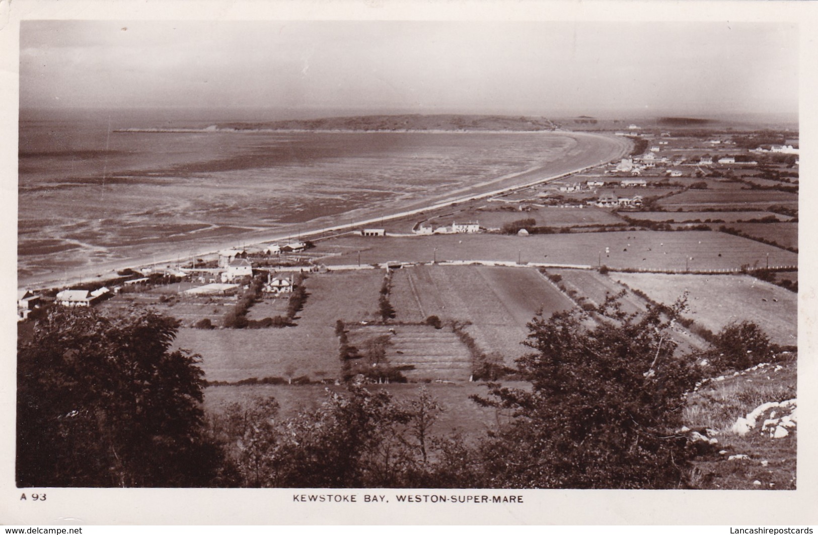 Postcard Kewstoke Bay Weston Super Mare Somerset HJ Series RP PU 1934  My Ref  B11950 - Weston-Super-Mare