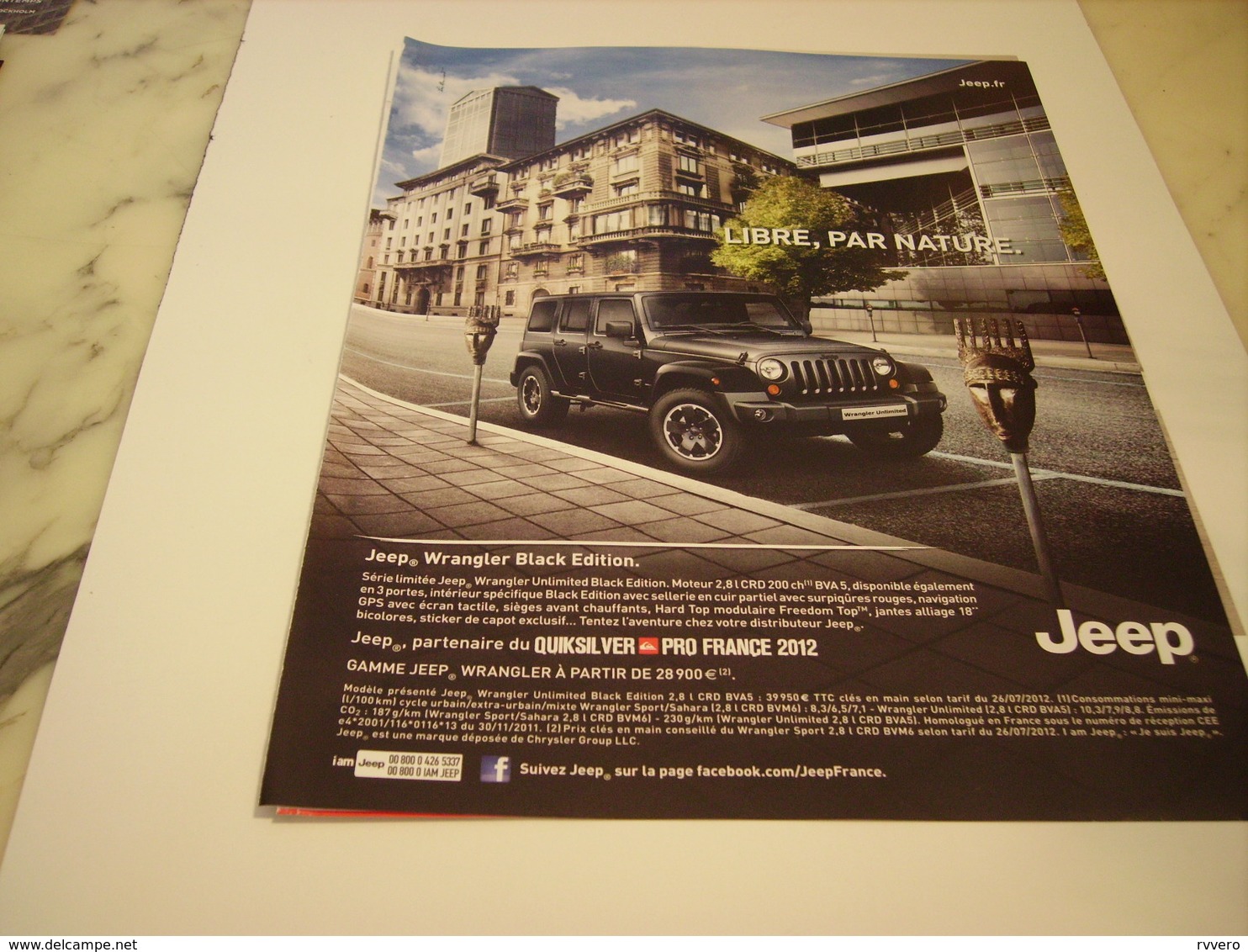 PUBLICITE AFFICHE VOITURE JEEP - Cars