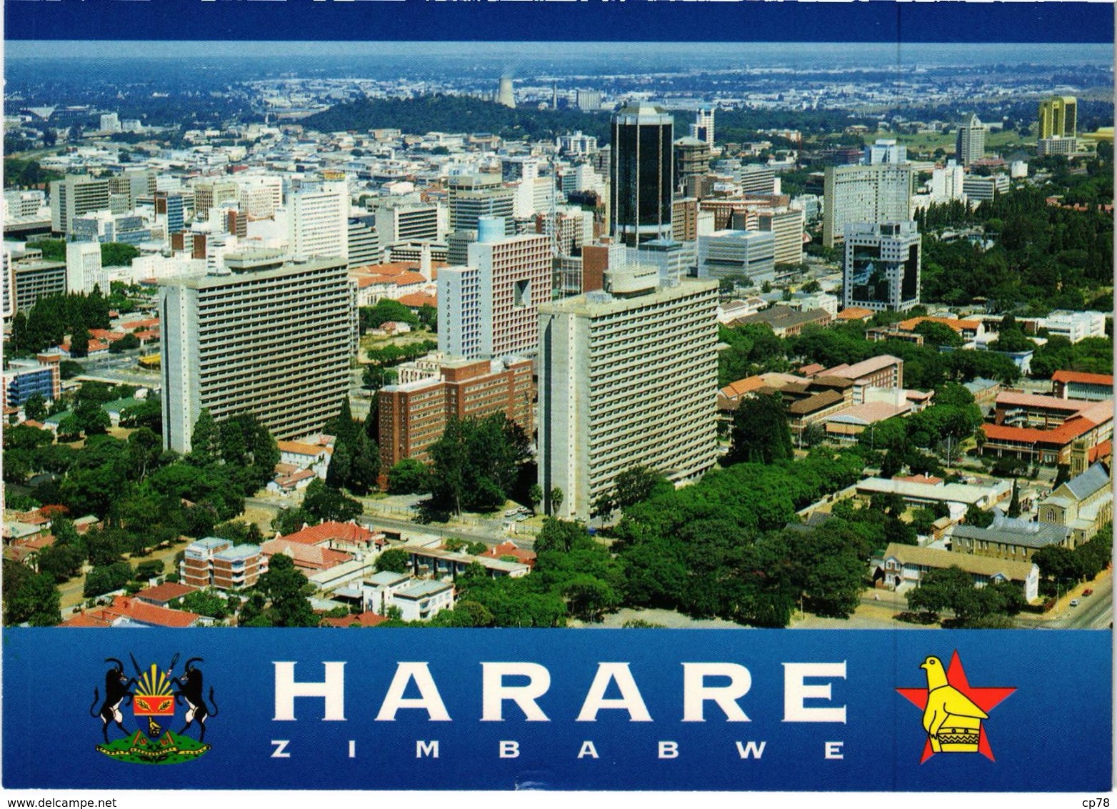 ZIMBABWE - HARARE - Vue Aérienne - Très Rare - Carte Postée - Zimbabwe