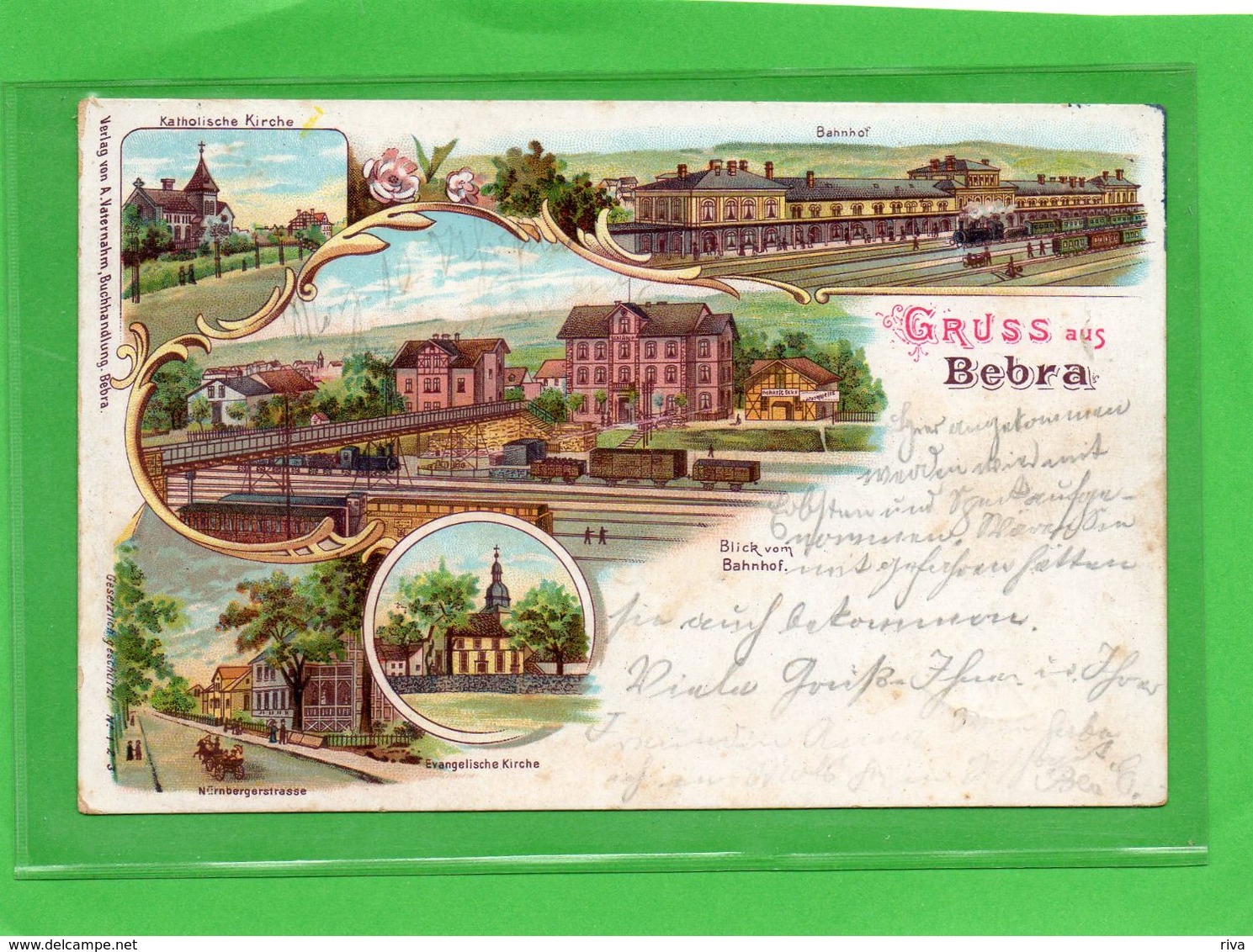 Carte Avec 5 Vues (Gruss Aus Bebra ) ( Blick Vom Bahnhof ) - Bad Hersfeld