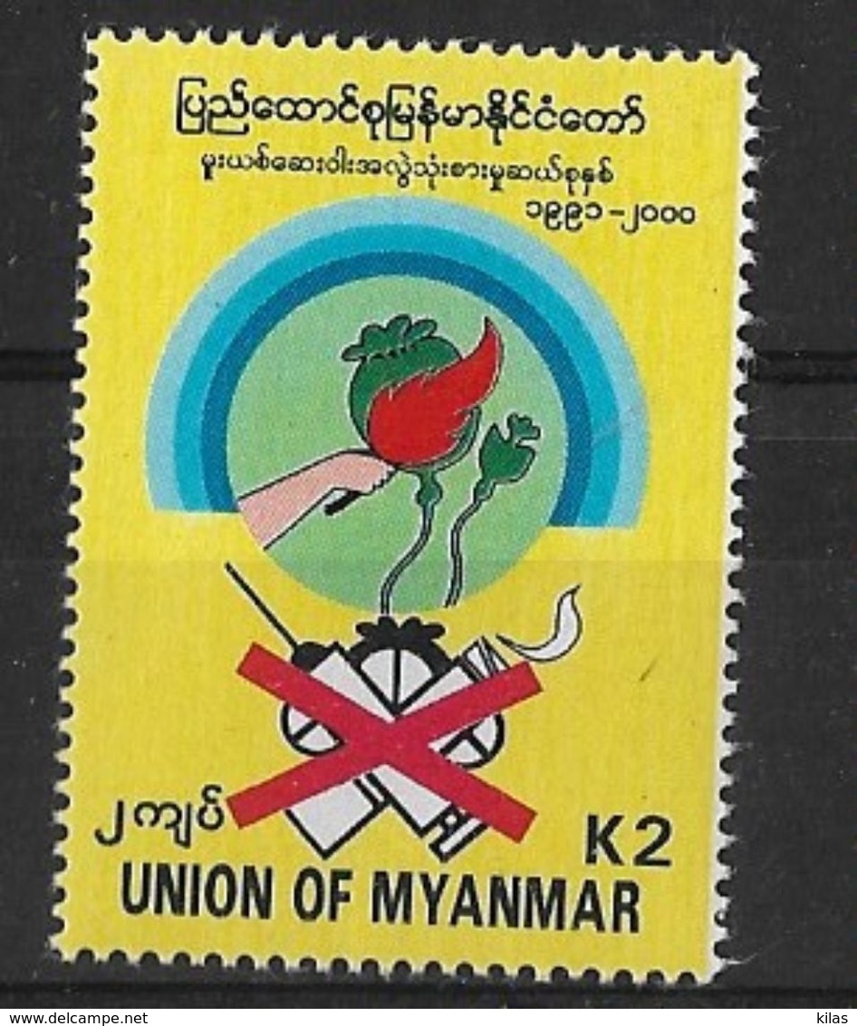 MYANMAR 2001  Anti Drugs - Myanmar (Burma 1948-...)