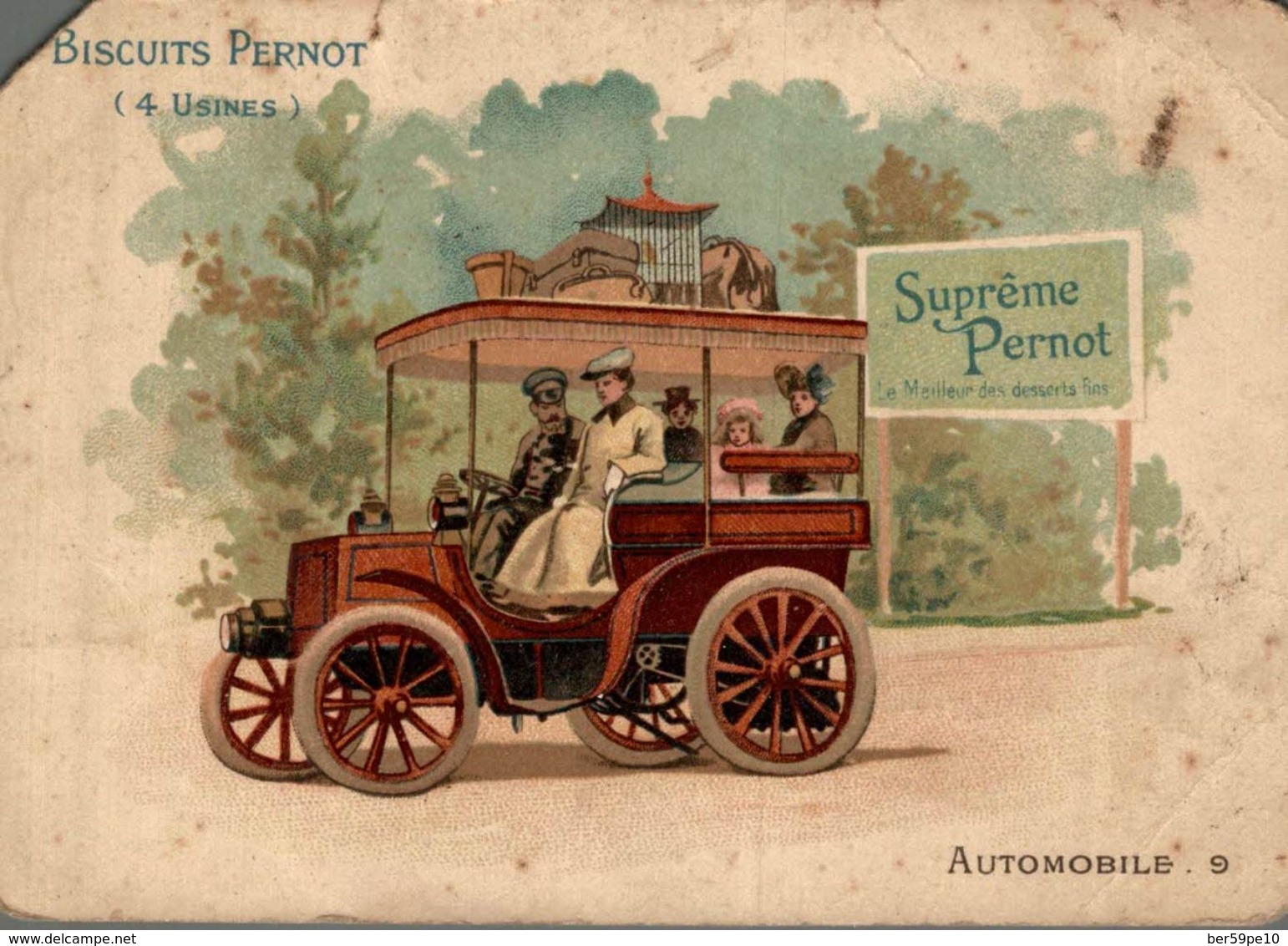 CHROMO BISCUITS PERNOT AUTOMOBILE - Pernot