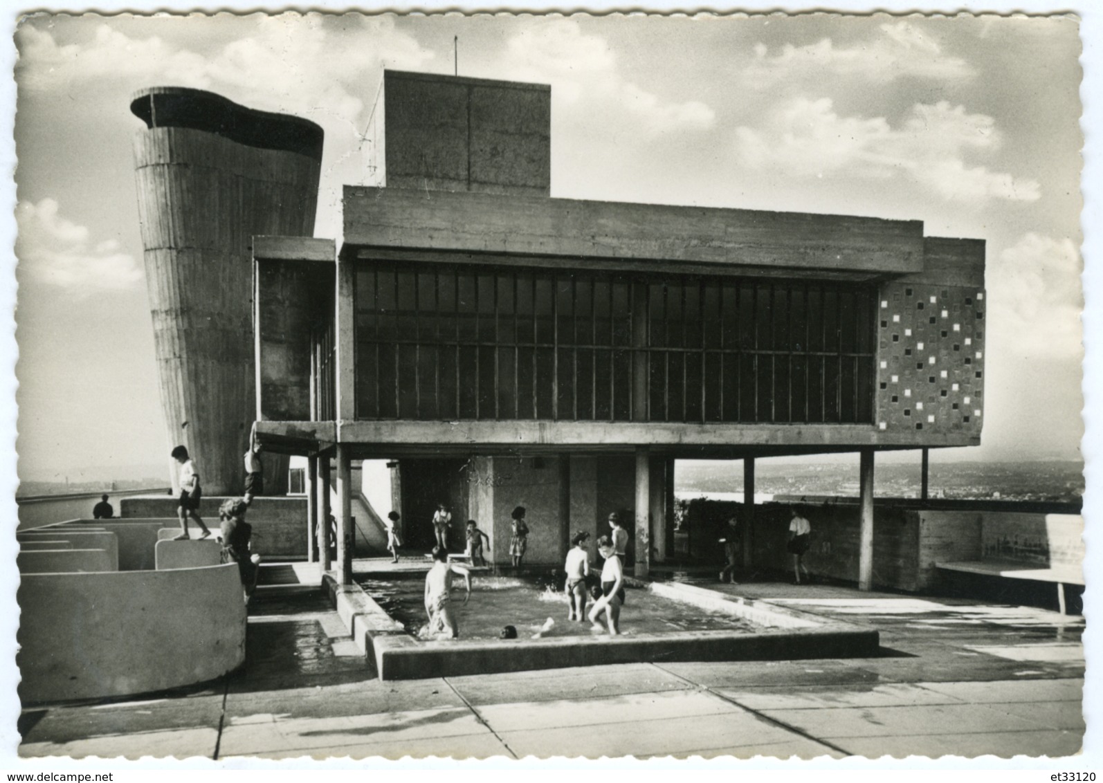 Marseille La Cité Radieuse Le Corbusier La Piscine -coin Des Enfants - Non Classés