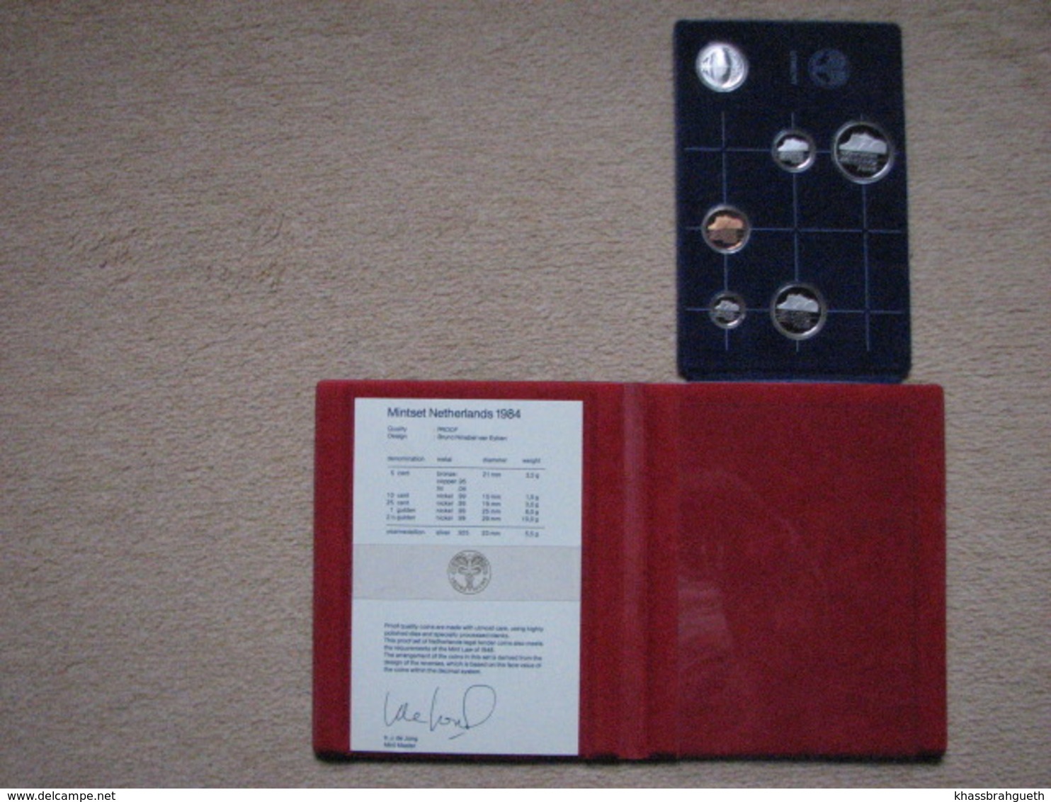 PAYS-BAS - MUNTSET BEDERLAND POCHETTE + JAARPENNING (1984) - Mint Sets & Proof Sets