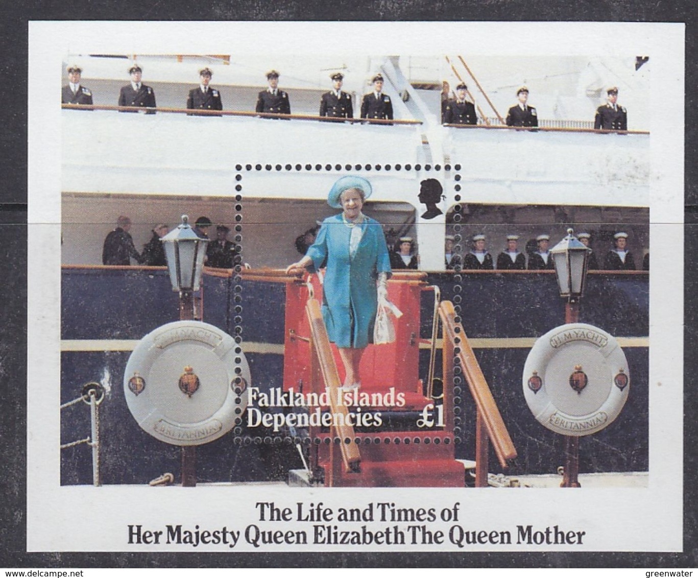 Falkland Islands Dependencies 1985  Life And Times Of The Queen Mother M/s  ** Mnh (37708 ) - Zuid-Georgia