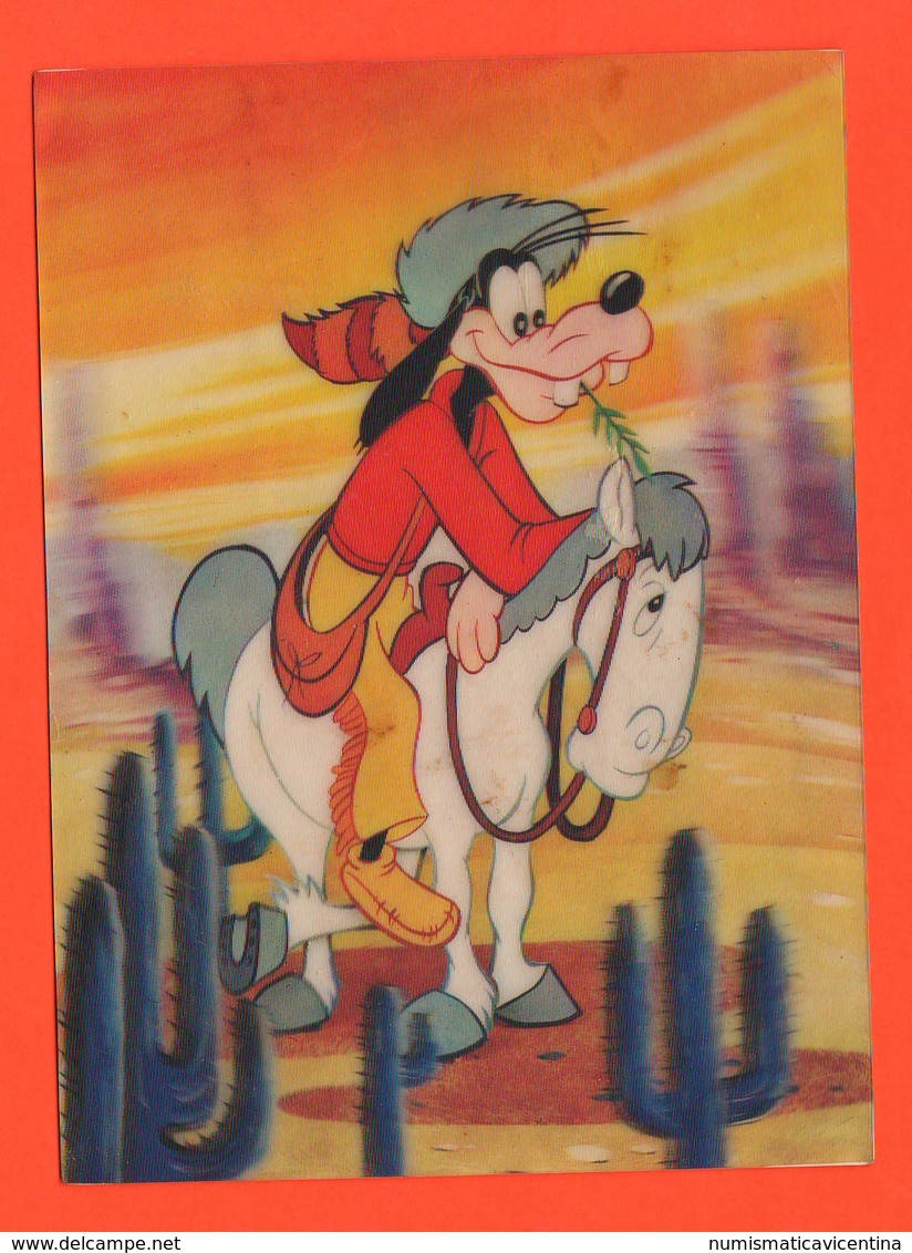 Goofy In Wild West Cp 3D Viaggiata 1972 Pippo Disney - Disneyworld