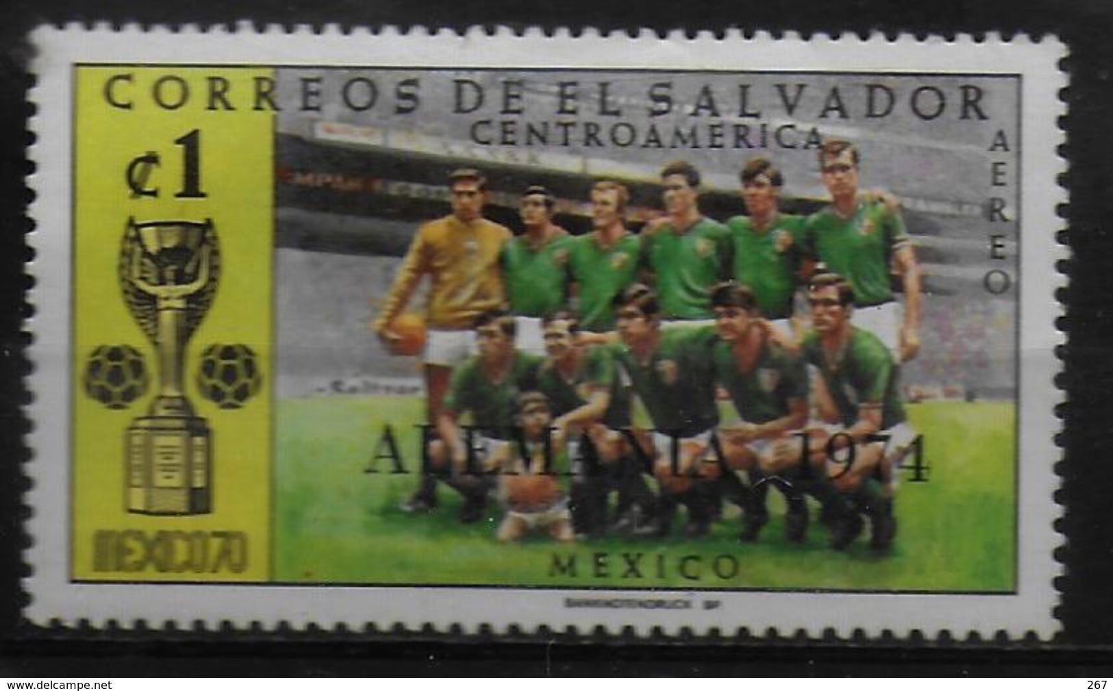 SALVADOR   PA  ( Mexique )  * *   SURCHARGE  Cup 1974     Football  Soccer Fussball - 1974 – Germania Ovest