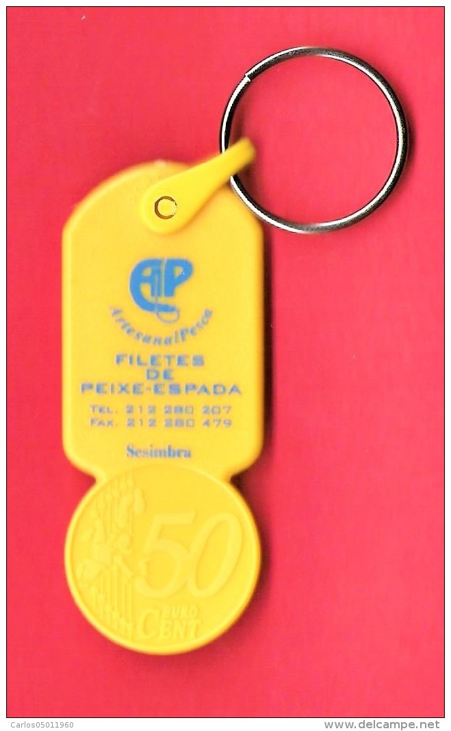 SHOPPING CART TOKEN / JETON DE CADDIE - AP - ARTESANAL PESCA - FILETES DE PEIXE-ESPADA / PORTUGAL / 04 - Trolley Token/Shopping Trolley Chip