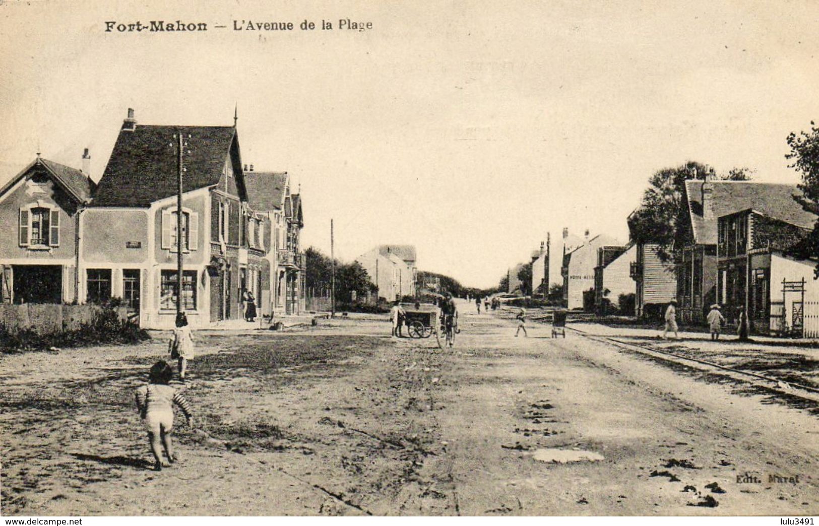 CPA - FORT-MAHON (80) - Aspect De L'avenue De La Plage En 1924 - Fort Mahon