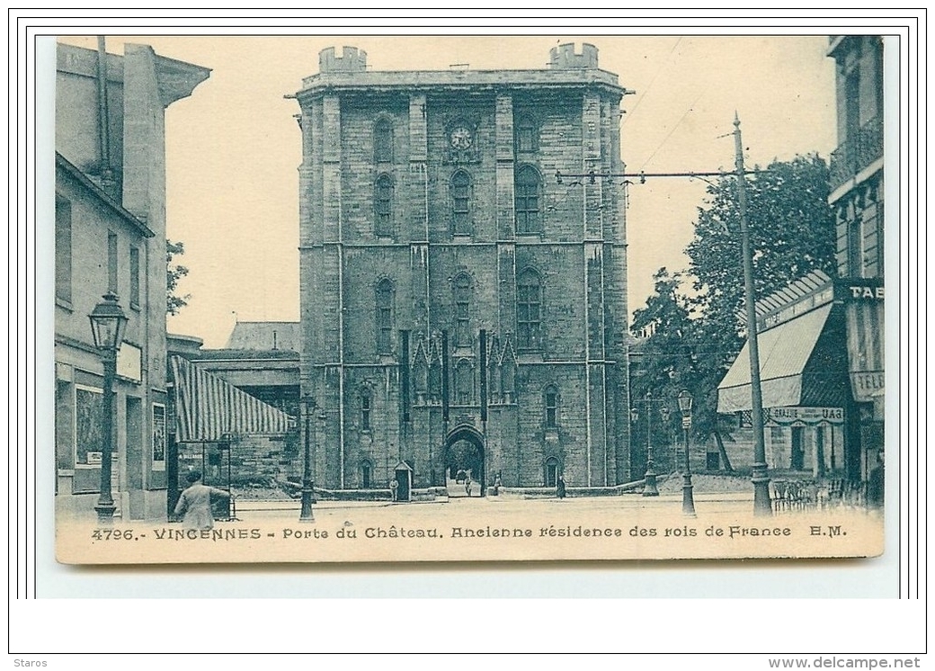 VINCENNES - Porte Du Château, Ancienne Résidence Des Rois De France - Cinéma - Vincennes