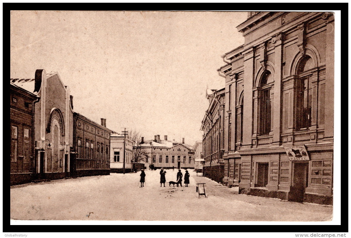 DD2632  FINLAND  FREDERIKSHAMN HAMINA  VINTAGE STREET SCENE POSTCARD - Finlande