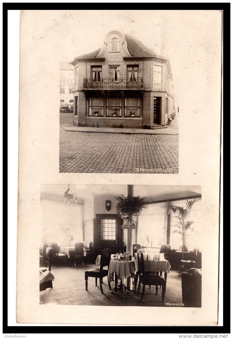 DD2698   DENMARK  ROSKILDE  JERNEANE HOTELLET VERANDAEN RPPC - Danemark