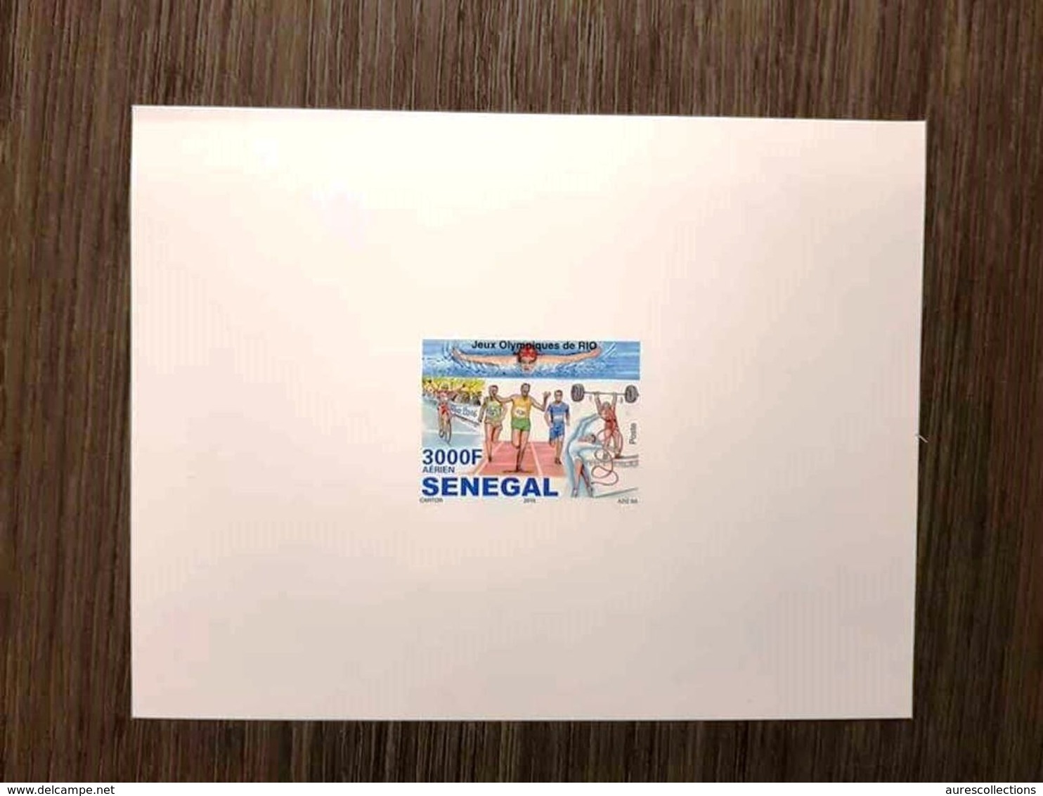 SENEGAL 2016 ¤ DELUXE PROOF EPREUVE DE LUXE¤ OLYMPIC GAMES JEUX OLYMPIQUES RIO SWIMMING CYCLING WEIGHTLIFTING ULTRA RARE - Sénégal (1960-...)