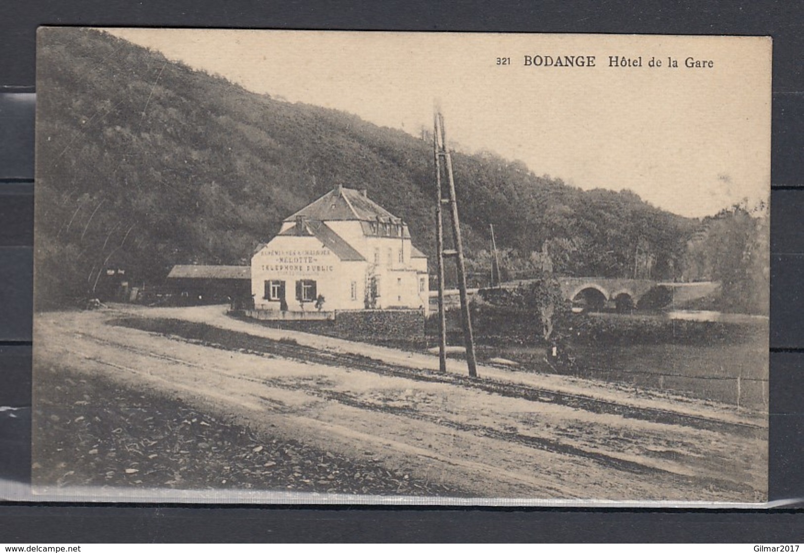 Postkaart Van Arlon Naar Anvers Bodange Hotel De La Gare - 1915-1920 Albert I