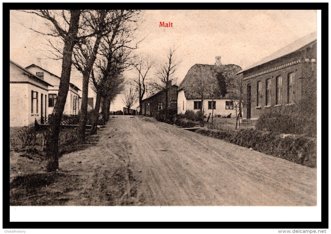 DD2666  DENMARK MALT OLD STREET VIEW POSTCARD - Danemark