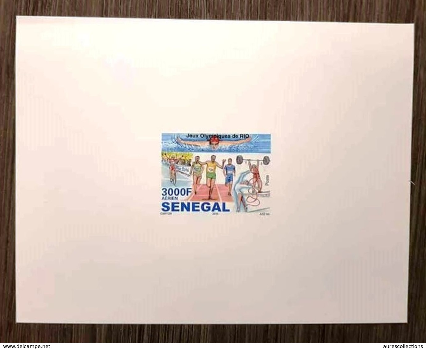 SENEGAL 2016 ¤ DELUXE PROOF EPREUVE DE LUXE¤ OLYMPIC GAMES JEUX OLYMPIQUES RIO SWIMMING CYCLING WEIGHTLIFTING ULTRA RARE - Sommer 2016: Rio De Janeiro