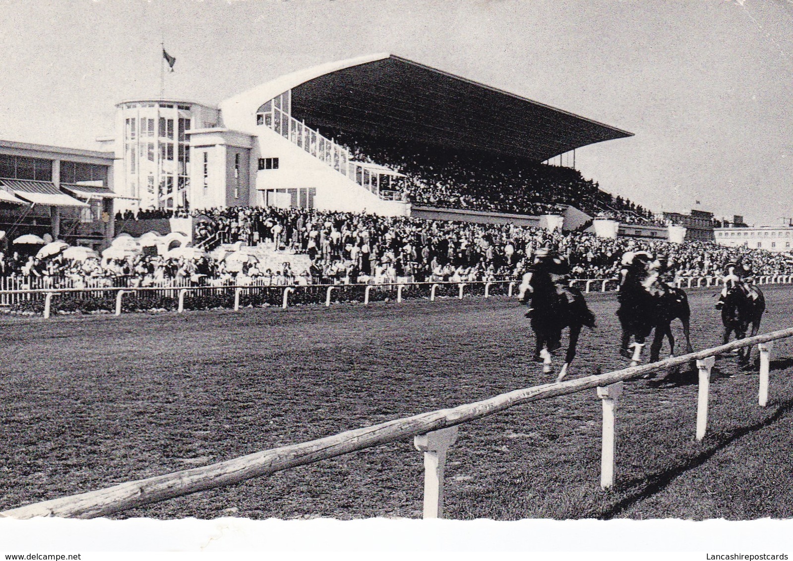 Postcard Ostend Races Wellington Oostende Wellington Renbaan Horse Racing Interest PU 1961  My Ref  B11952 - Oostende