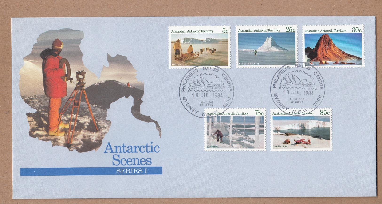 AAT 1984 FDC Antarctic Scenes 1 - FDC