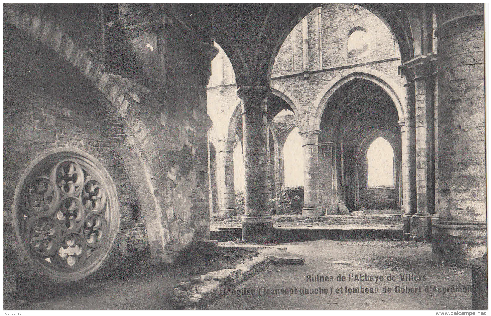Villers-La-Ville -  Ruines De L'Abbaye De Villers - L'Eglise (transept Gauche) Et Tombeau De Gobert D'Asprémont - Villers-la-Ville