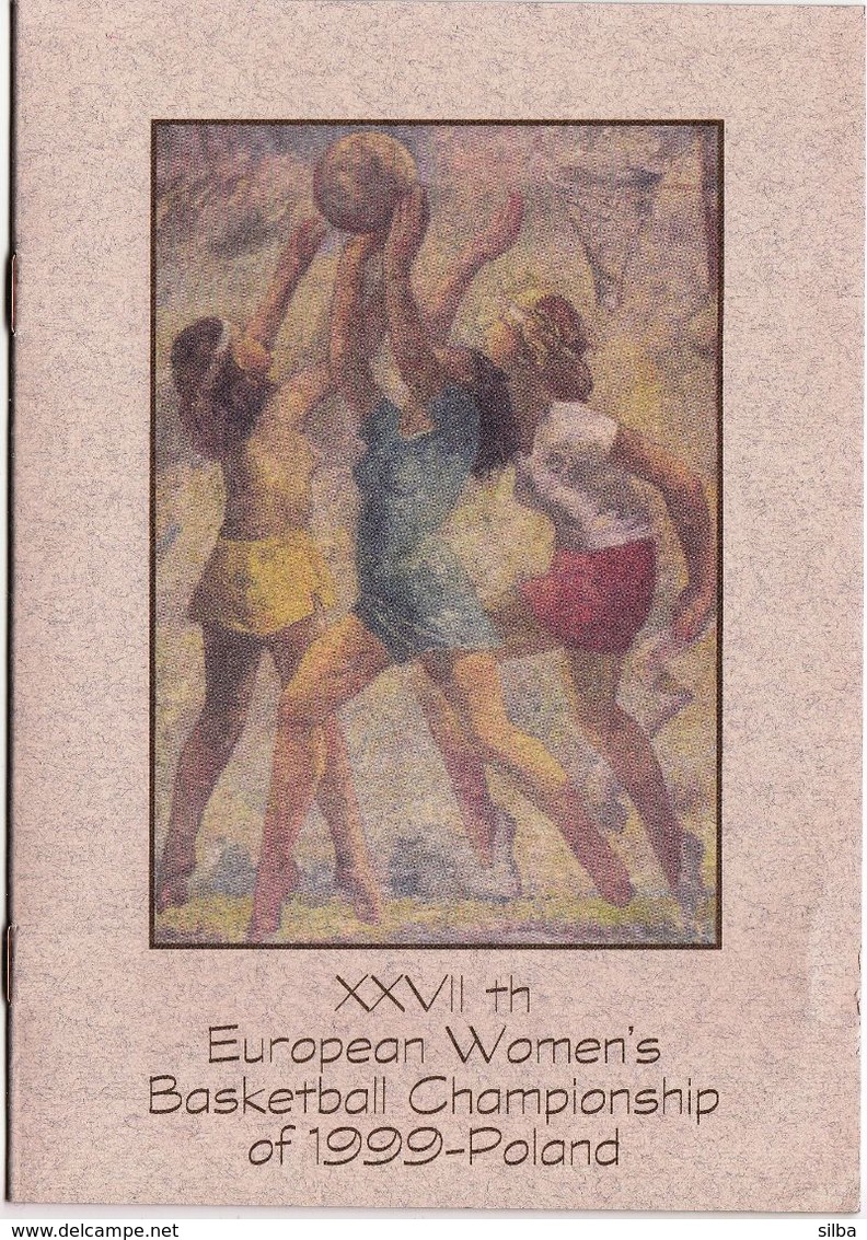 Basketball / 27th European Women's Basketball Championship Of 1999 - Poland / Flyer, Bulletin, Announcement - Autres & Non Classés