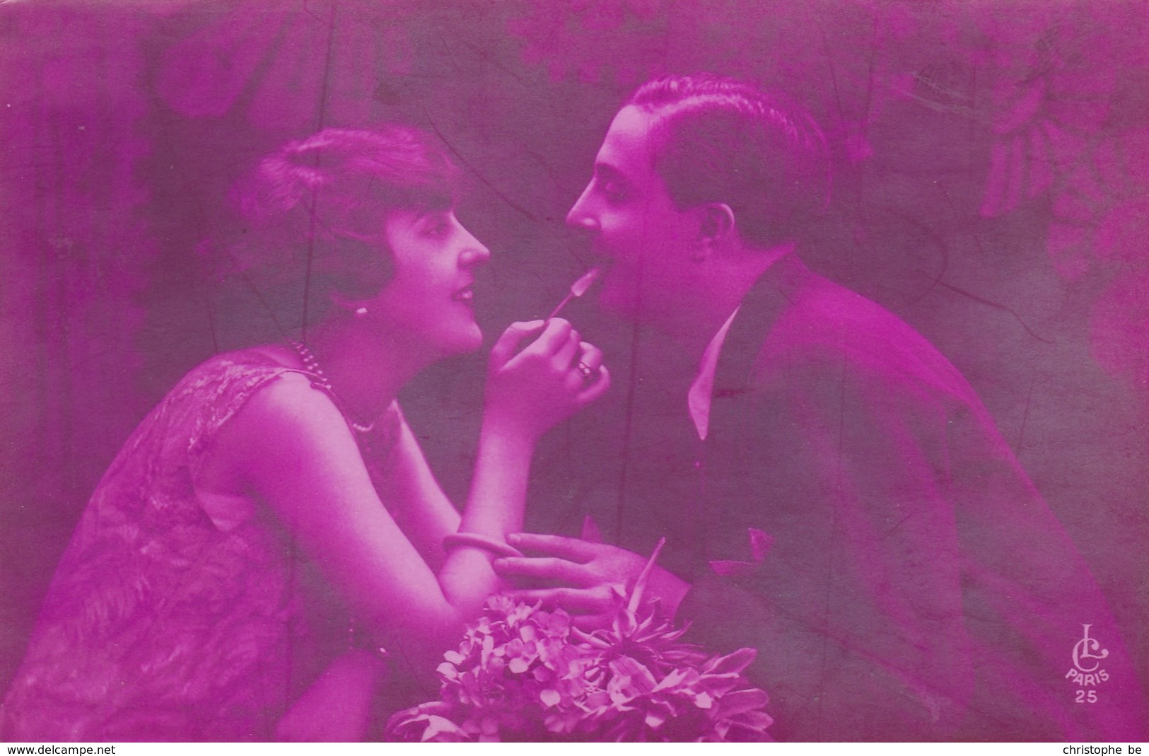 Pink Tinted Postcard, Couple In Love, Les Amoureux (pk43479) - Hochzeiten