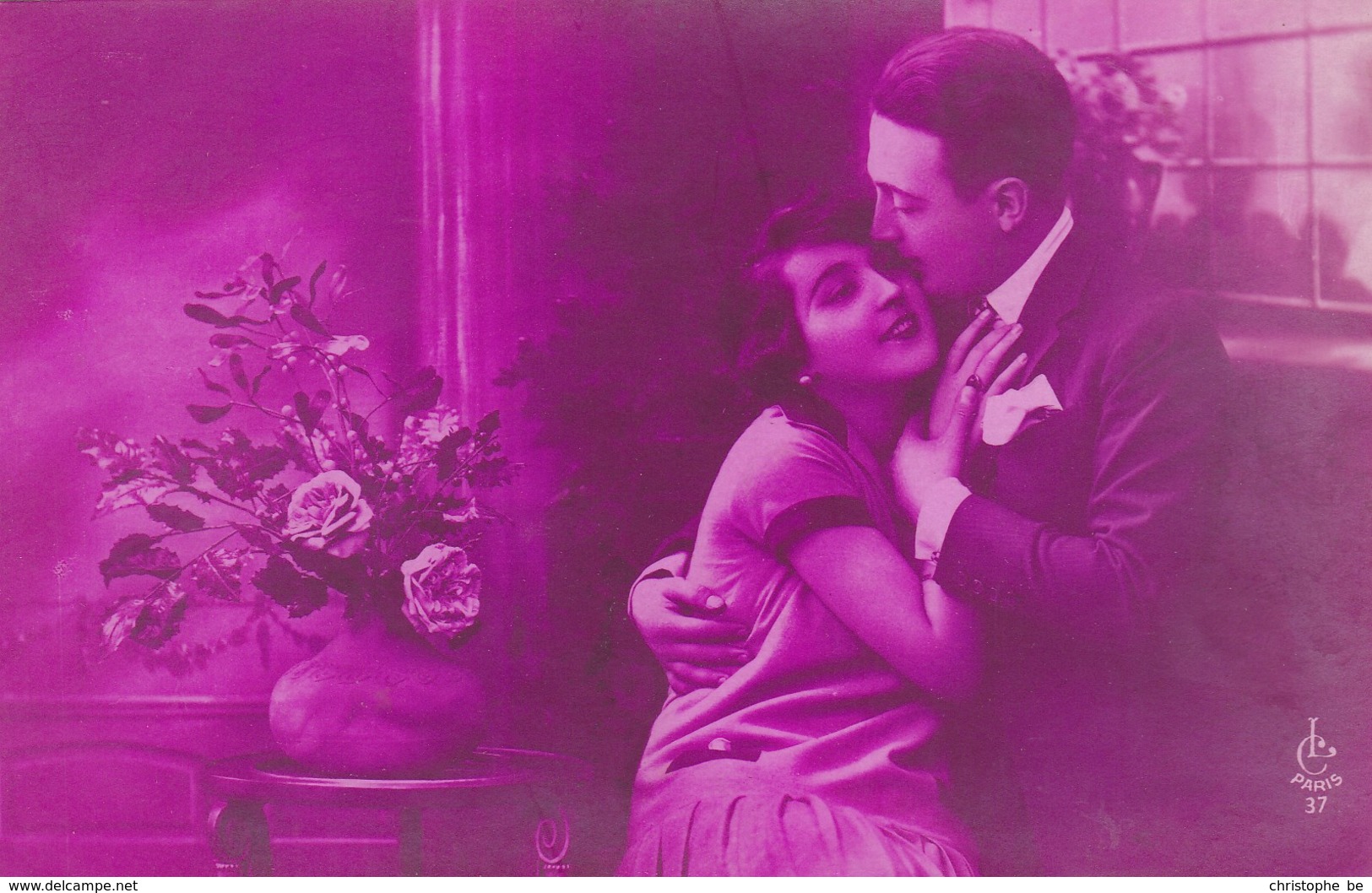 Pink Tinted Postcard, Couple In Love, Les Amoureux (pk43480) - Hochzeiten