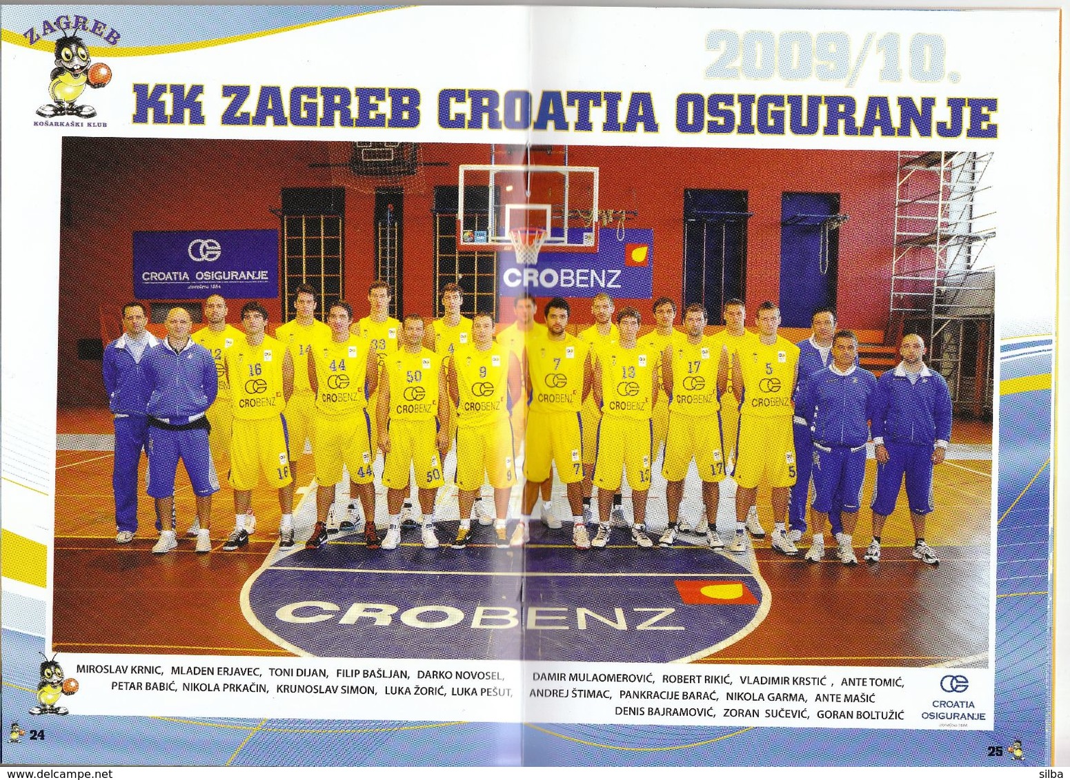 Basketball / Basketball Club Zagreb Croatia Osiguranje / Bulletin, Magazine / Zagreb, Croatia Season 2009 - 2010 - Books