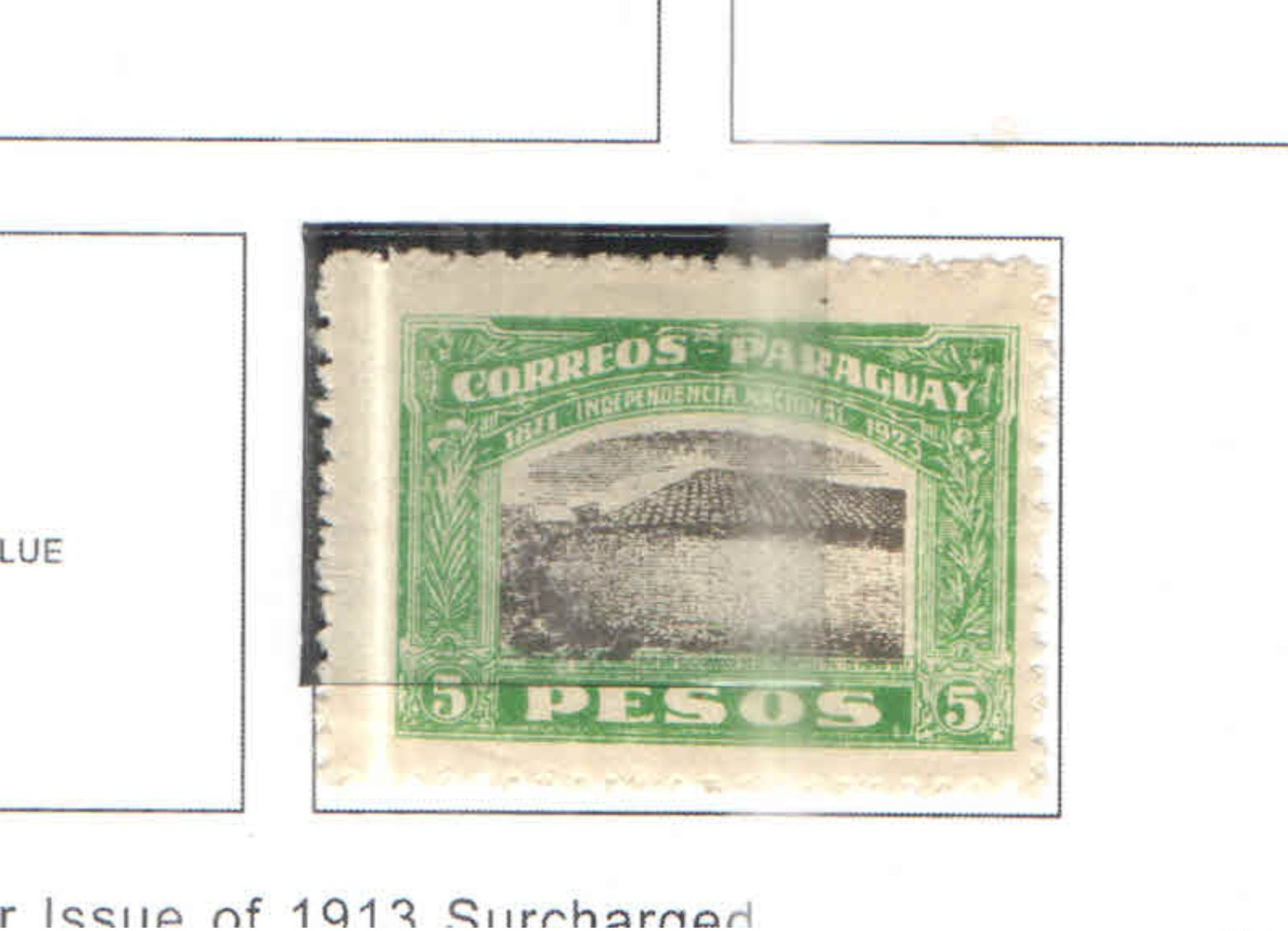 Paraguay PO+PA 1922/23 Indipendenza Scott.252 Used See Scans - Paraguay