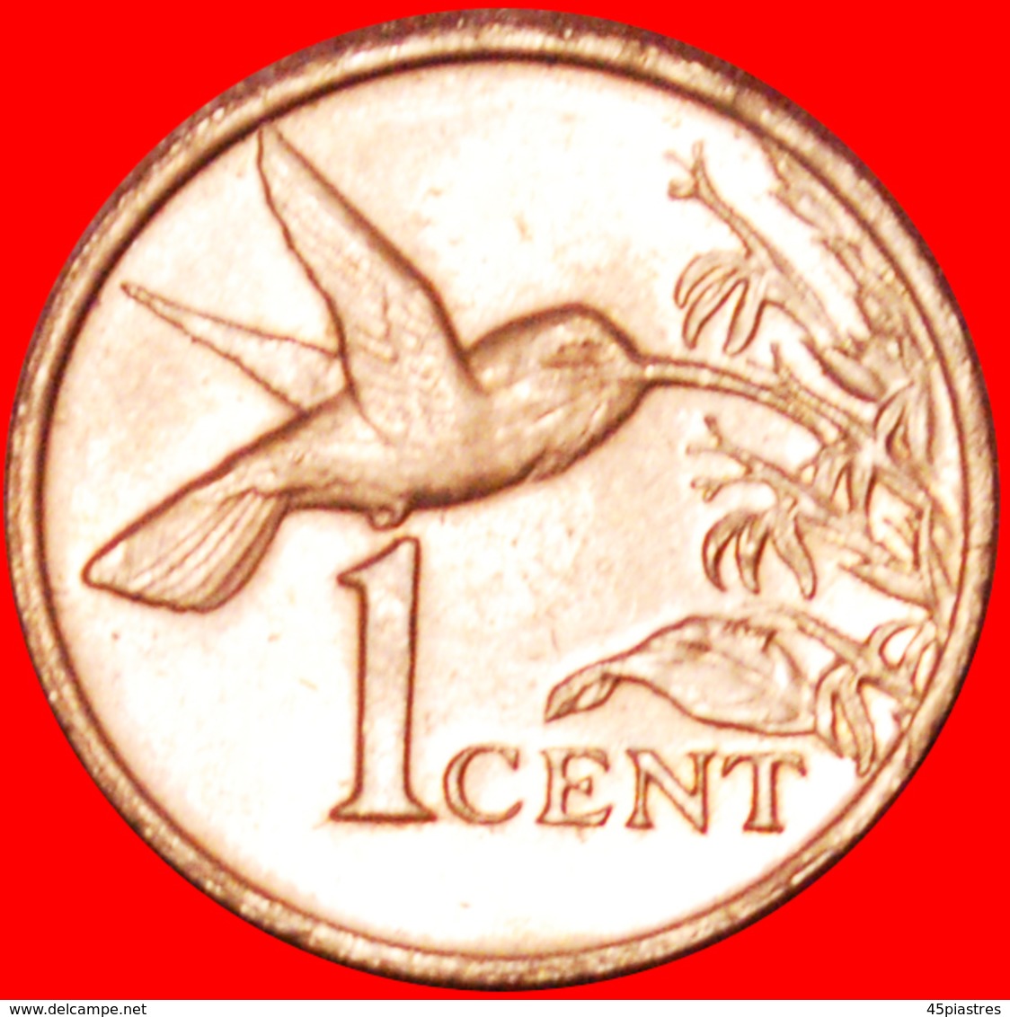 √ HUMMING-BIRD And 3 SHIPS: TRINIDAD AND TOBAGO ★ 1 CENT 1998 MINT LUSTER! LOW START ★ NO RESERVE! - Trinidad & Tobago