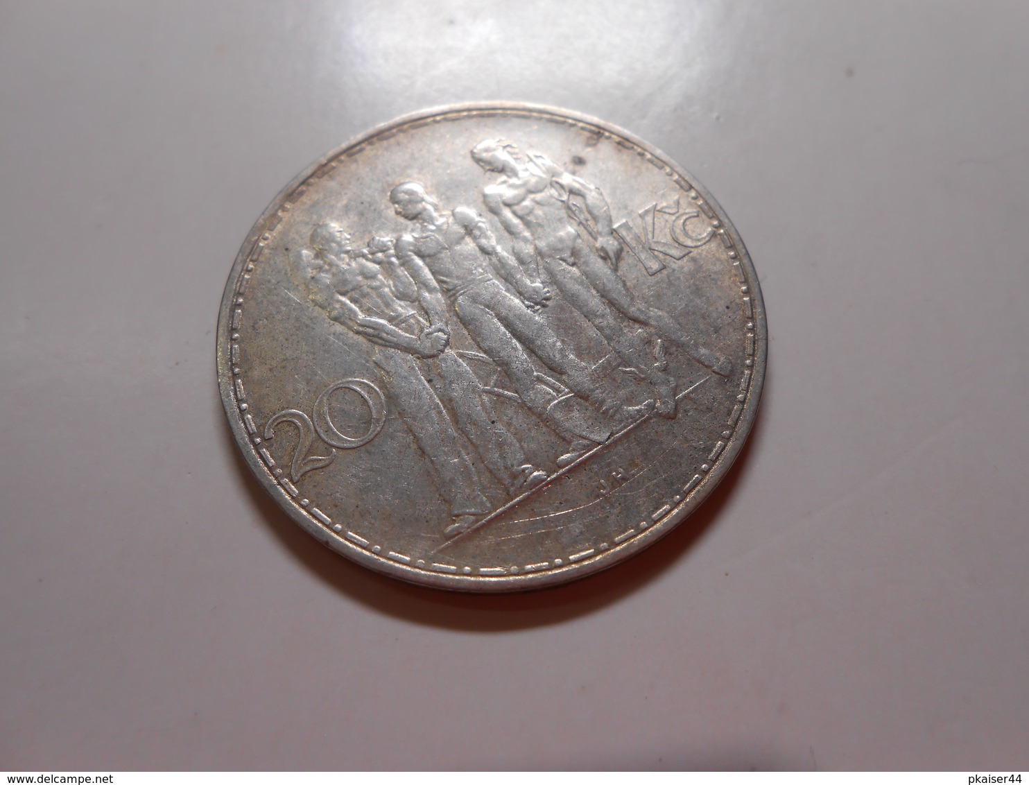 Tschechoslowakei  20Kronen  1934 Silber - Ss - Tsjechoslowakije