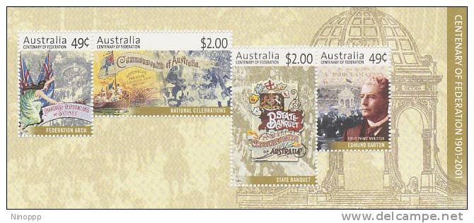 Australia 2001 Centenary Of Federation    Miniature Sheet MNH - Mint Stamps