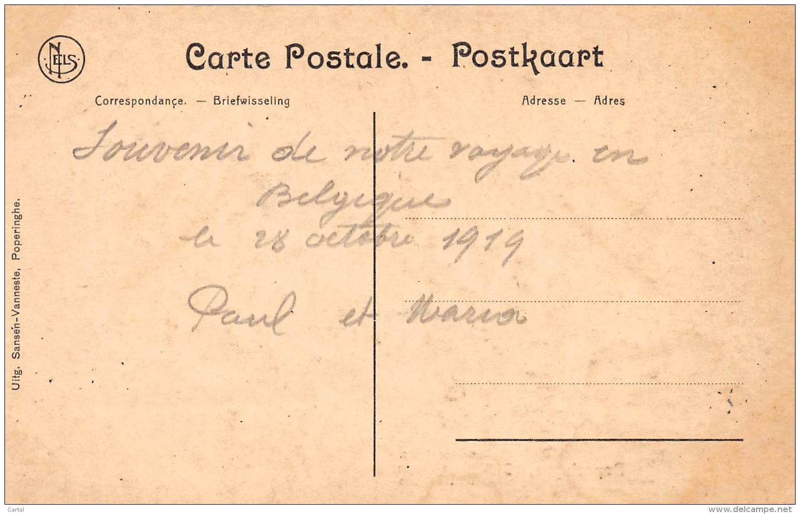 POPERINGHE - 1919 - Bertenplaats - Poperinge