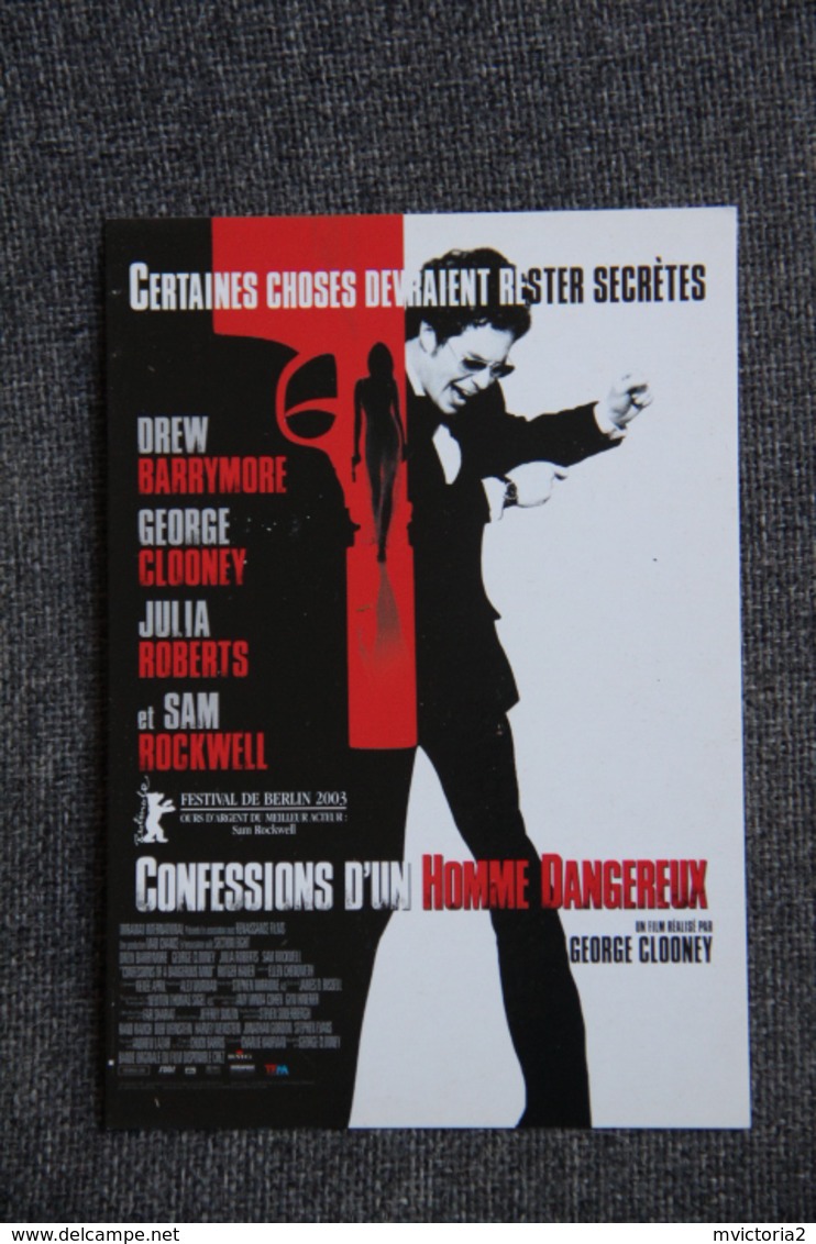 Confessions D'un Homme Dangereux Avec Georges CLOONEY - Affiches Sur Carte