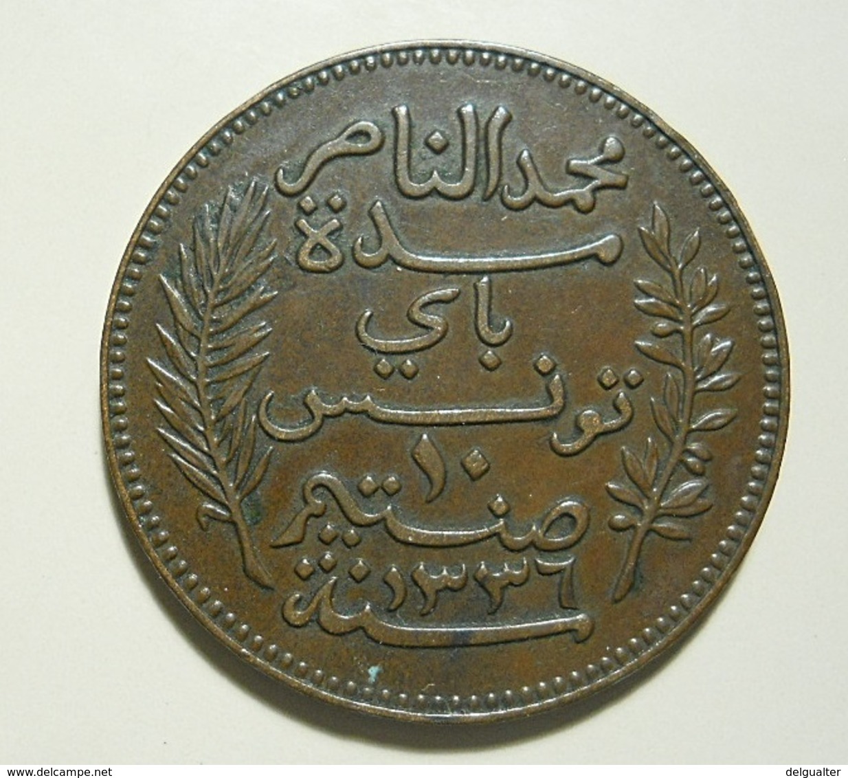 Tunisia 10 Centimes 1917 A - Tunisie