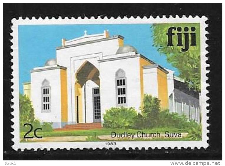 Fiji Islands, Scott # 410b Unused No Gum Dudley Church, 1983 - Fiji (1970-...)