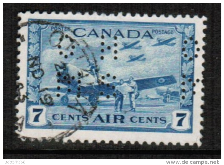 CANADA  Scott # OC 8 VF USED - Perfins