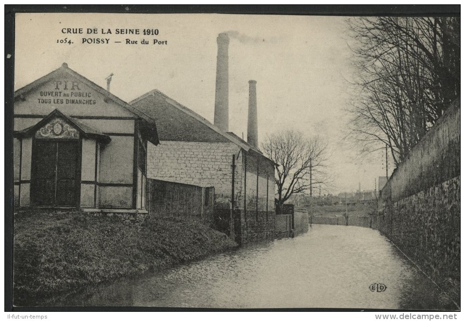 78 POISSY - Grande Crue De La Seine - Rue Du Port - Poissy